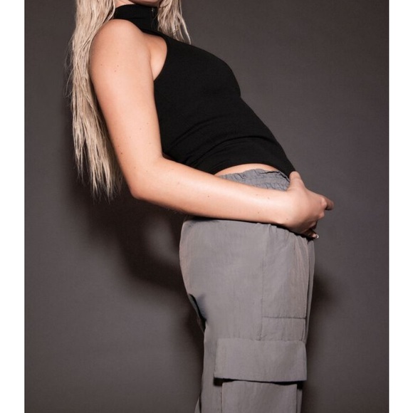 “Garage Power B.DY” zip up bodysuit; black; size XS; NWOT - Picture 3 of 11